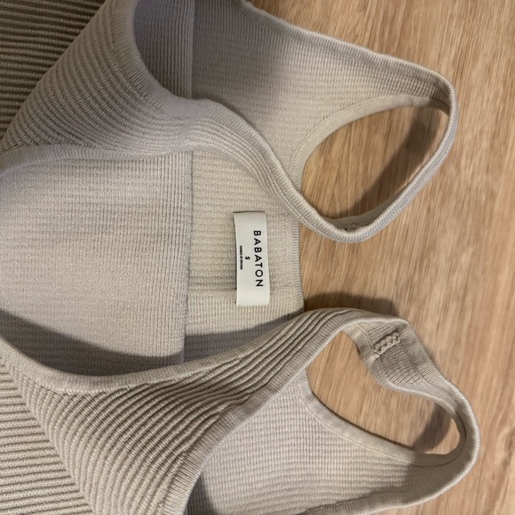 Babaton Ribbed Tank Top - Soft Gray - Picture 2 of 2